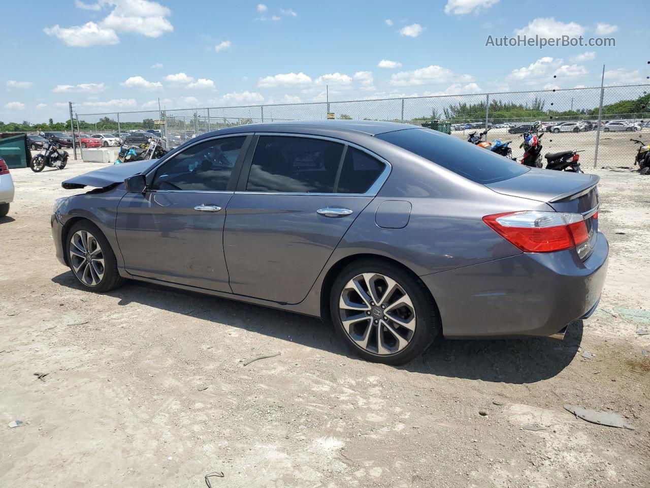 2014 Honda Accord Sport Gray vin: 1HGCR2F58EA100917