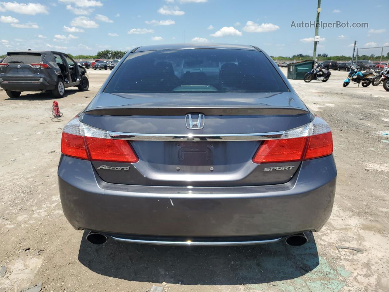 2014 Honda Accord Sport Gray vin: 1HGCR2F58EA100917