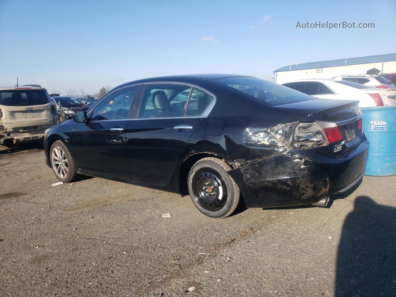 2014 Honda Accord Sport Black vin: 1HGCR2F58EA118446