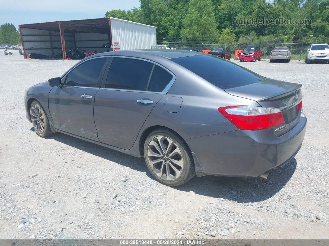 2014 Honda Accord Sport Gray vin: 1HGCR2F58EA136686