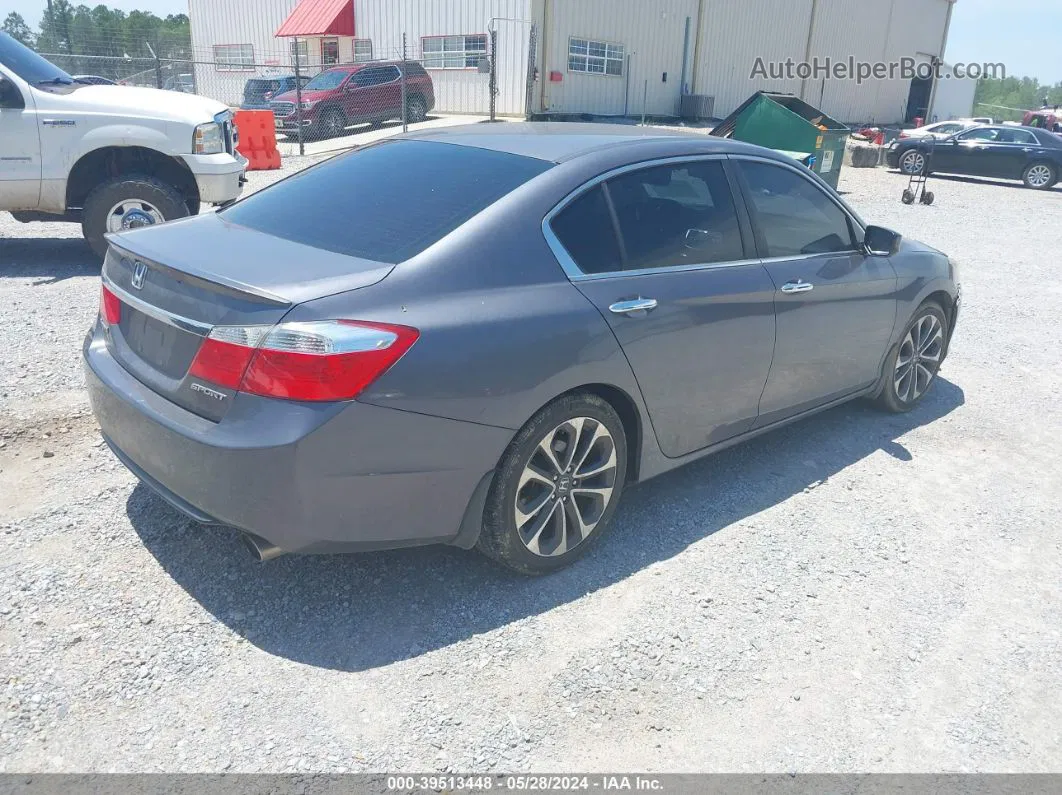 2014 Honda Accord Sport Gray vin: 1HGCR2F58EA136686