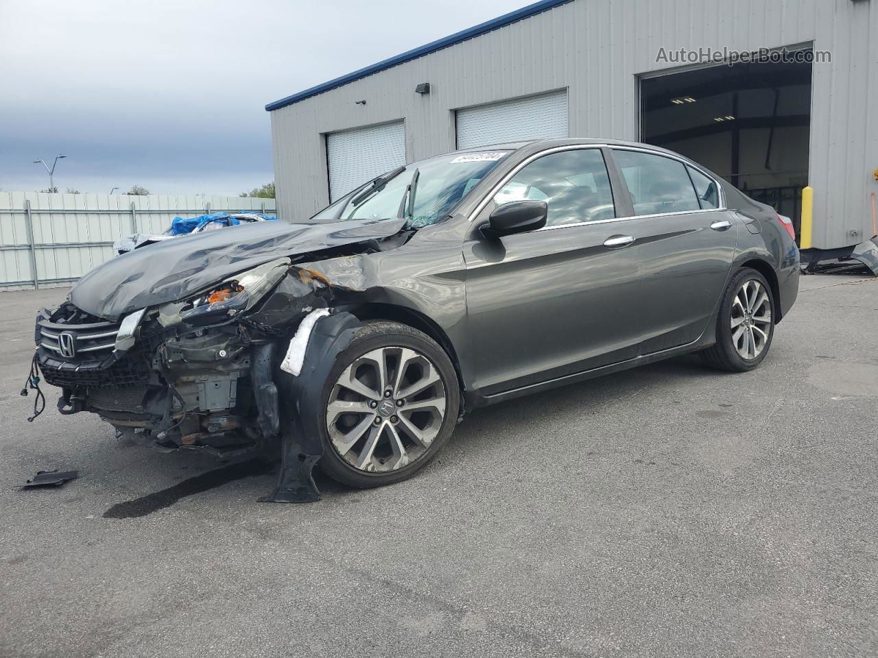 2014 Honda Accord Sport Gray vin: 1HGCR2F58EA263342