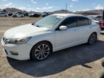 2014 Honda Accord Sport White vin: 1HGCR2F58EA297233