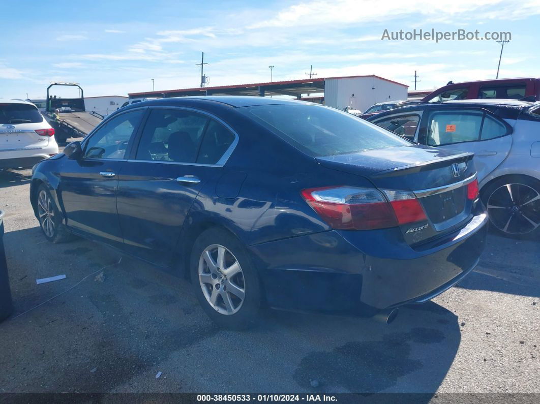 2014 Honda Accord Sport Dark Blue vin: 1HGCR2F58EA309042