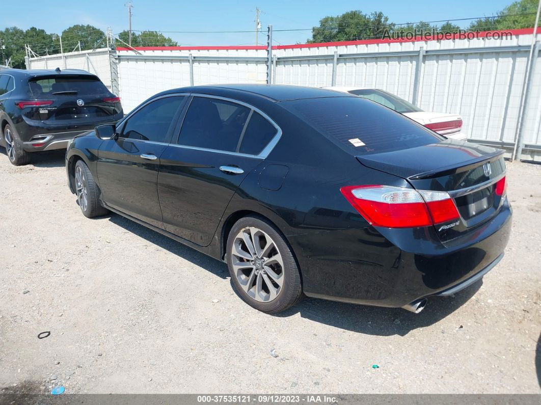 2015 Honda Accord Sport Black vin: 1HGCR2F58FA058315