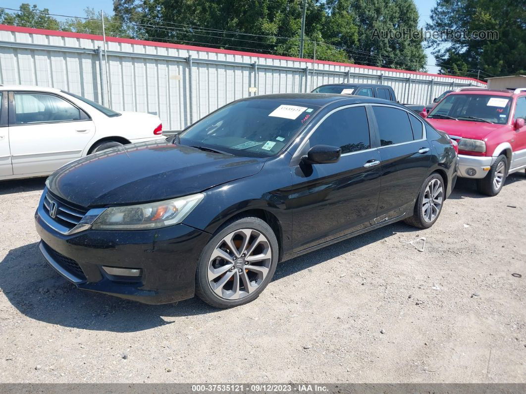 2015 Honda Accord Sport Black vin: 1HGCR2F58FA058315