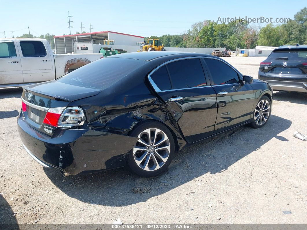 2015 Honda Accord Sport Black vin: 1HGCR2F58FA058315