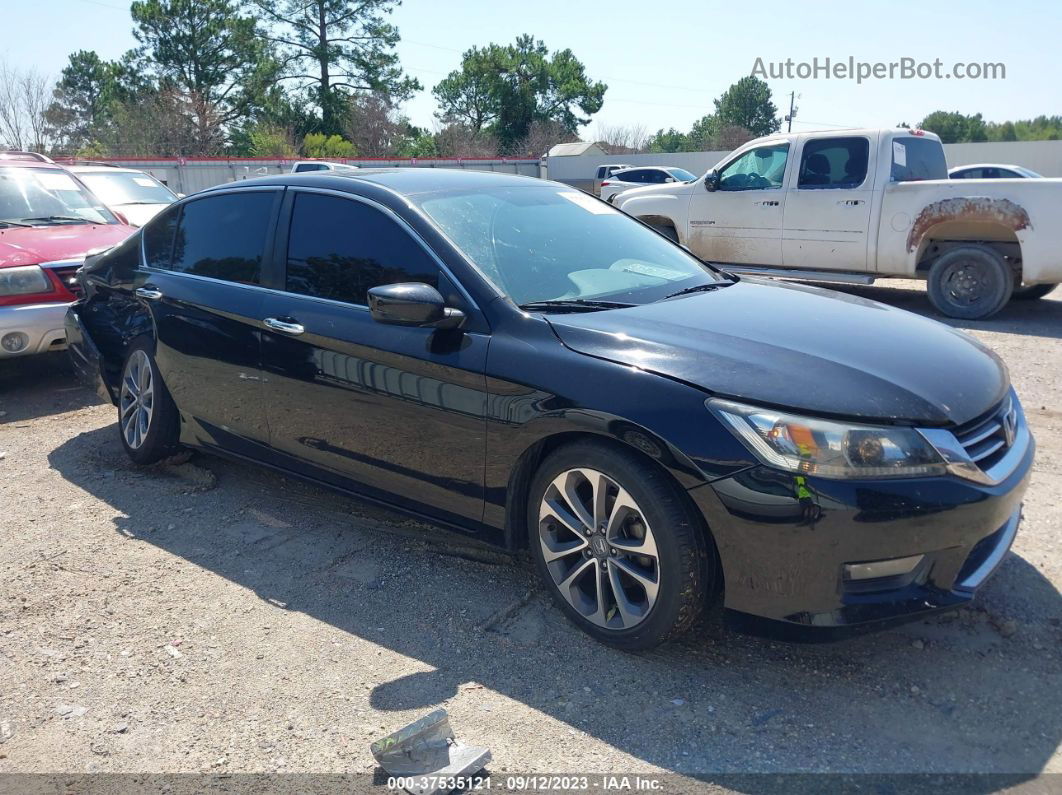 2015 Honda Accord Sport Black vin: 1HGCR2F58FA058315