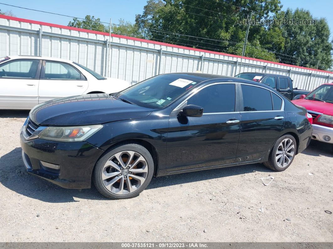 2015 Honda Accord Sport Black vin: 1HGCR2F58FA058315