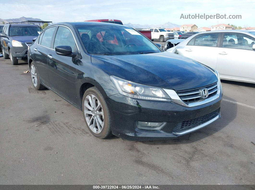 2015 Honda Accord Sport Black vin: 1HGCR2F58FA060758