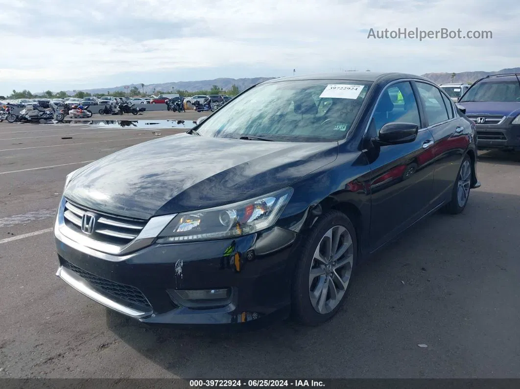 2015 Honda Accord Sport Black vin: 1HGCR2F58FA060758