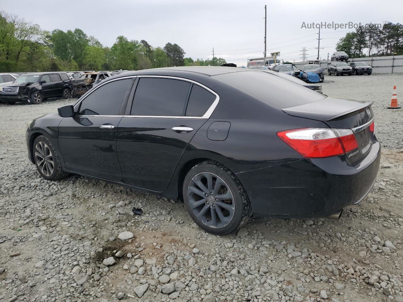 2015 Honda Accord Sport Black vin: 1HGCR2F58FA129660