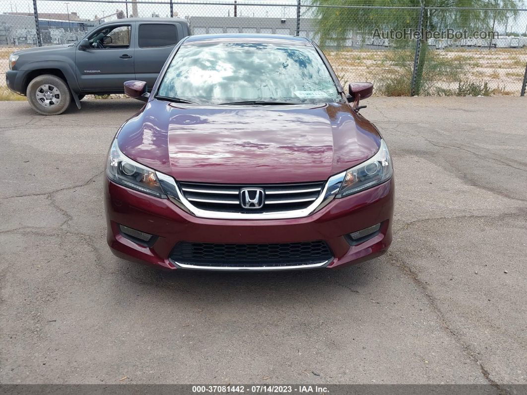 2015 Honda Accord Sedan Sport Темно-бордовый vin: 1HGCR2F58FA209394