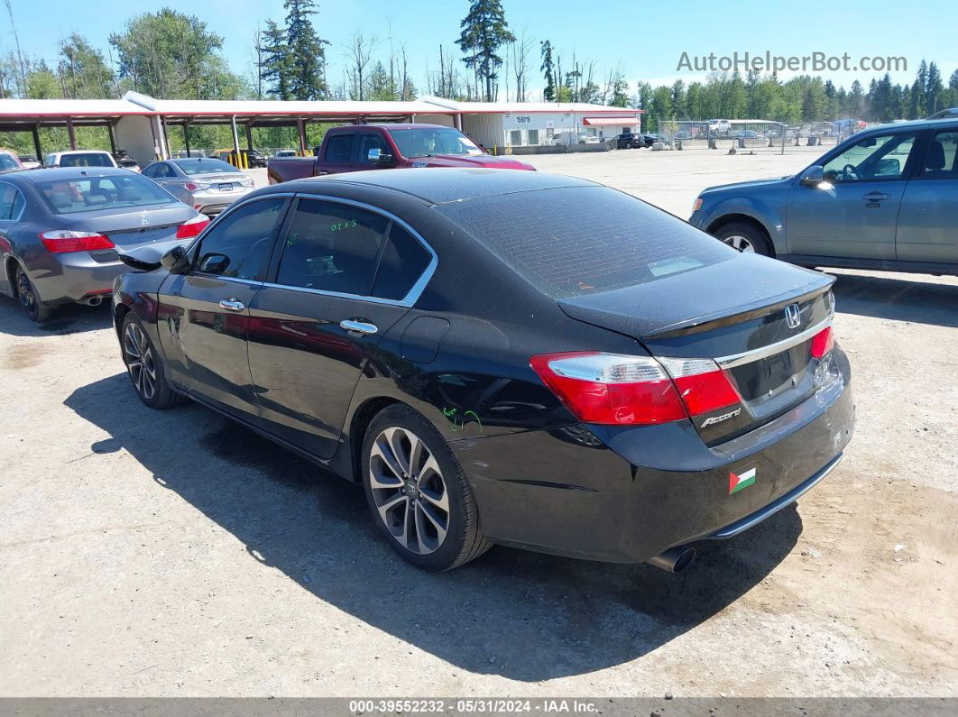 2015 Honda Accord Sport Black vin: 1HGCR2F58FA222601