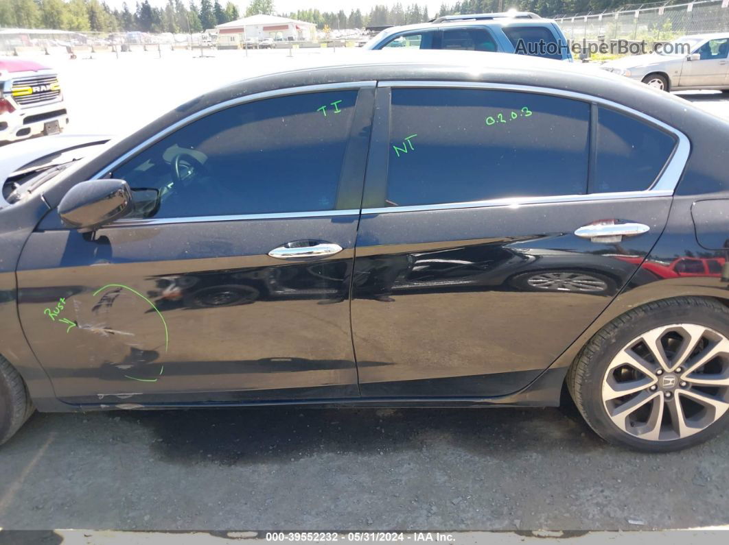 2015 Honda Accord Sport Black vin: 1HGCR2F58FA222601