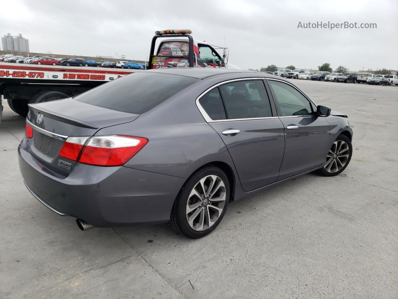 2015 Honda Accord Sport Gray vin: 1HGCR2F58FA271099