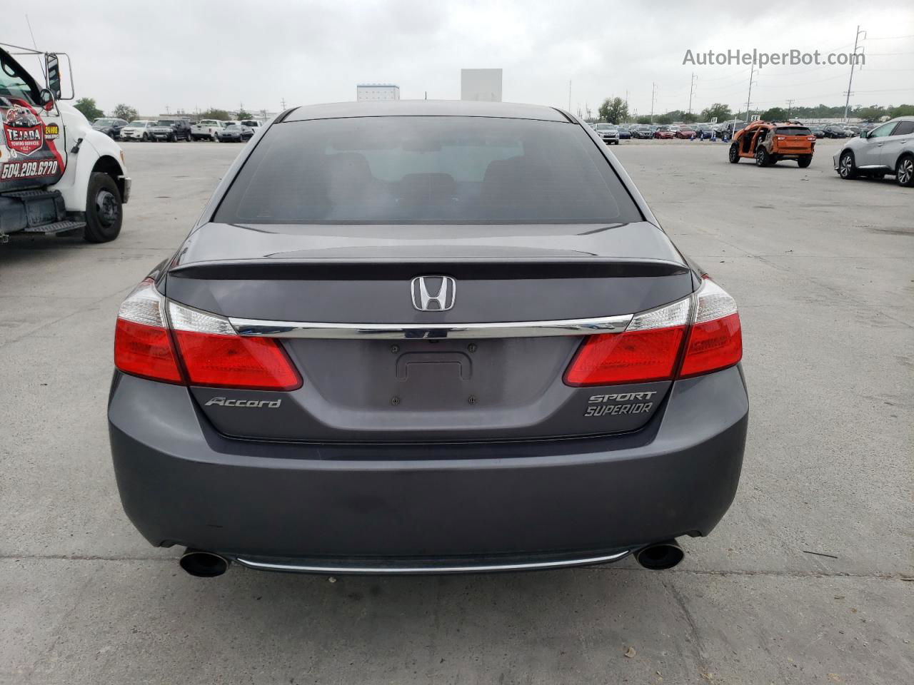 2015 Honda Accord Sport Серый vin: 1HGCR2F58FA271099