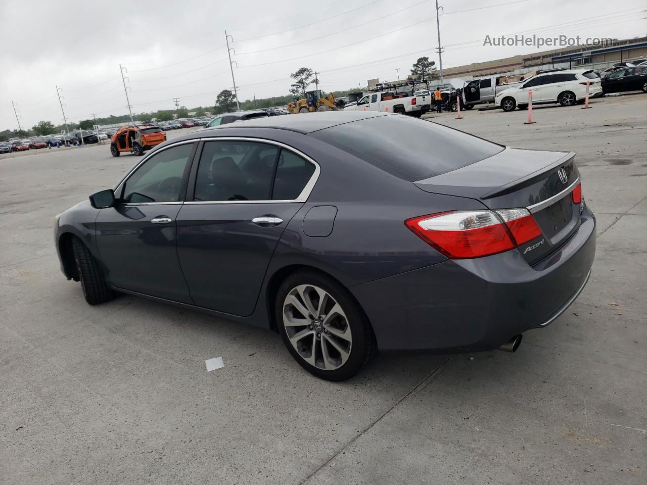 2015 Honda Accord Sport Gray vin: 1HGCR2F58FA271099