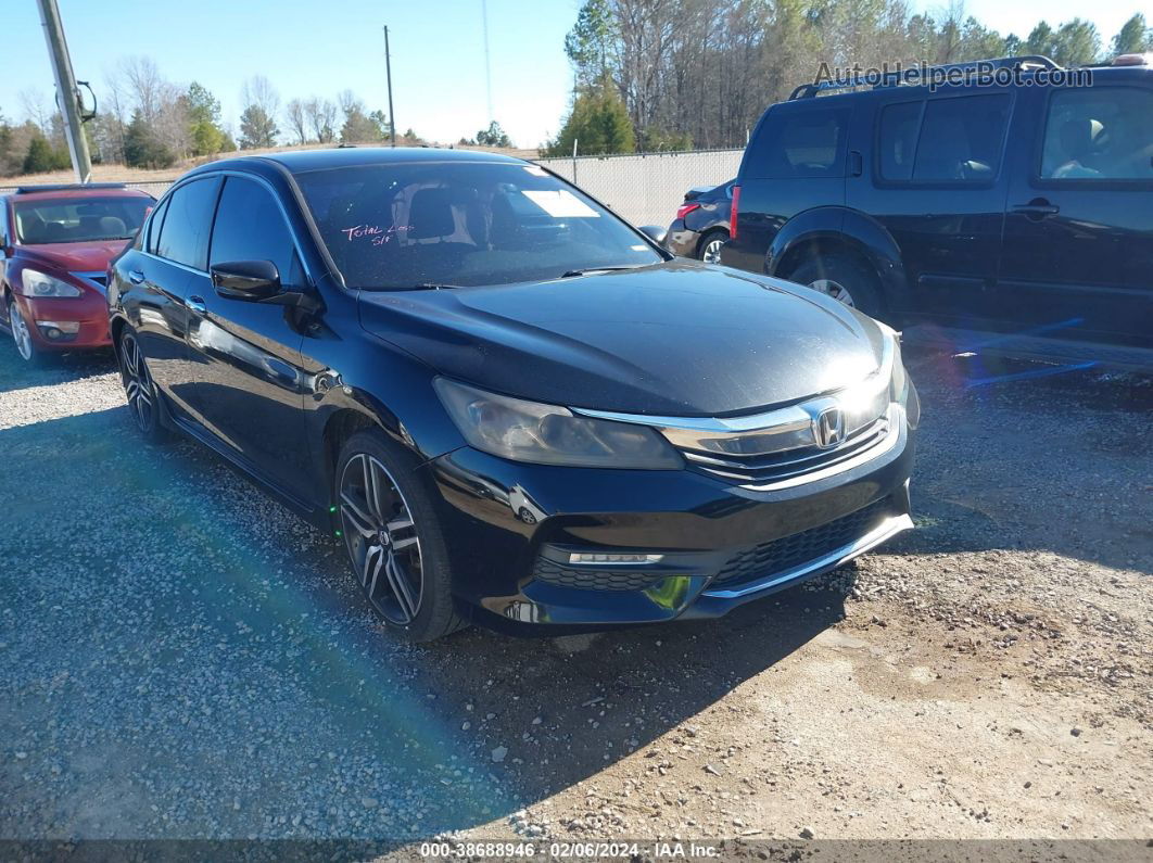 2016 Honda Accord Sport Black vin: 1HGCR2F58GA019385