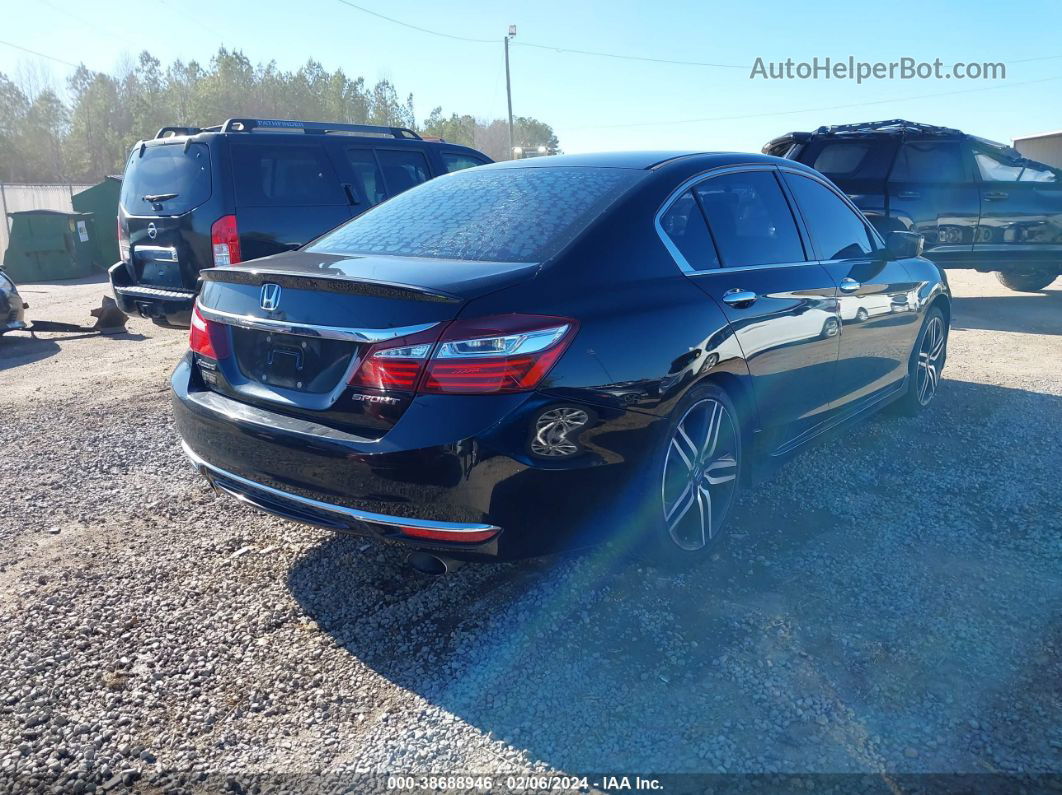 2016 Honda Accord Sport Black vin: 1HGCR2F58GA019385