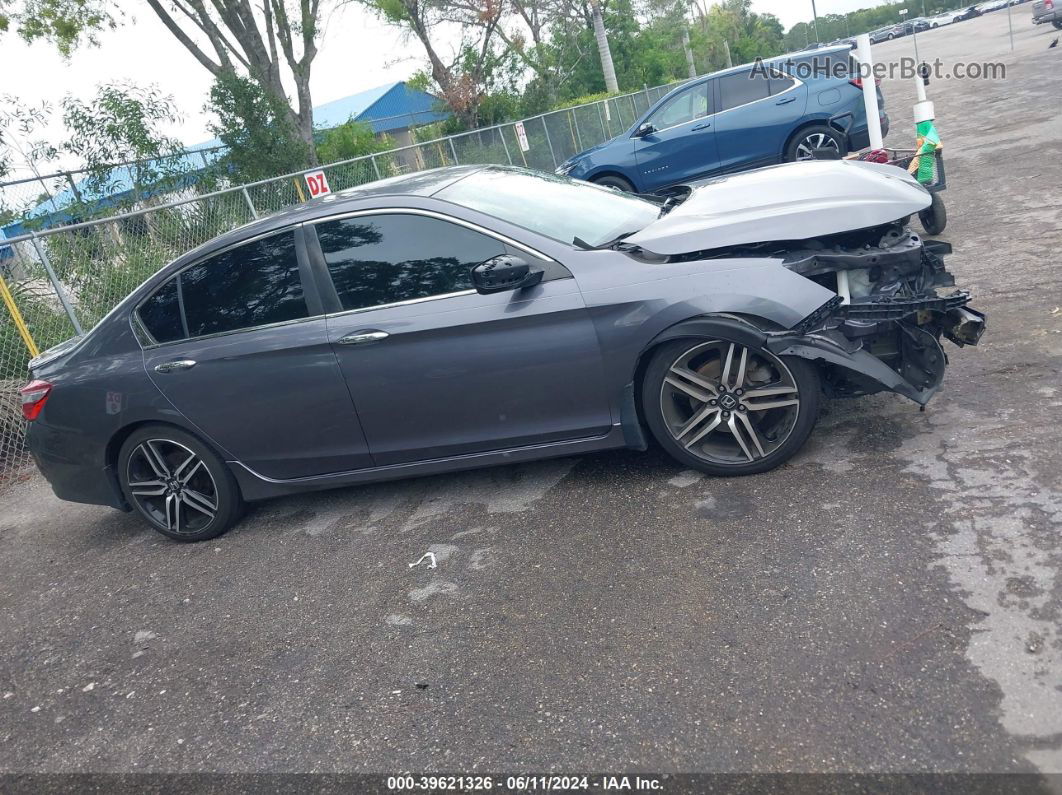 2016 Honda Accord Sport Gray vin: 1HGCR2F58GA033593