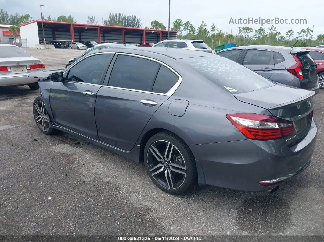 2016 Honda Accord Sport Gray vin: 1HGCR2F58GA033593