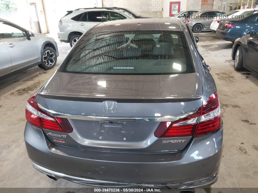 2016 Honda Accord Sport Gray vin: 1HGCR2F58GA093308