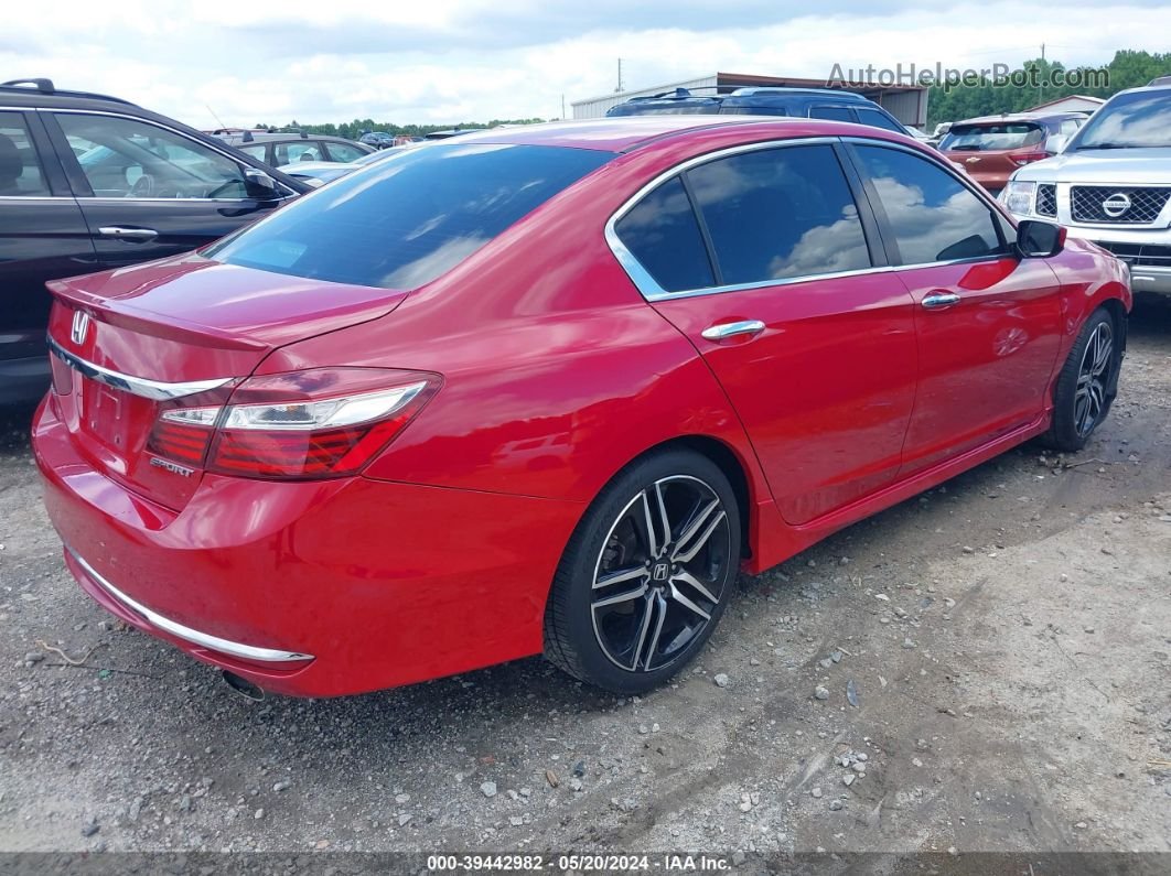 2016 Honda Accord Sport Red vin: 1HGCR2F58GA120409