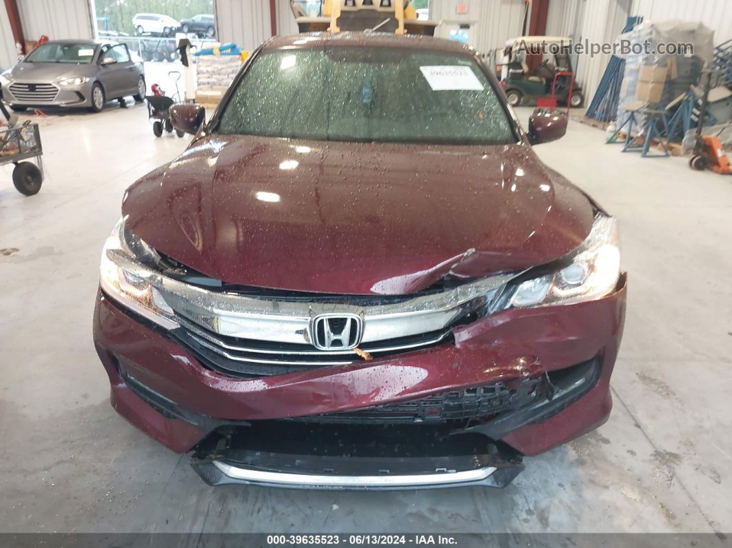 2016 Honda Accord Sport Burgundy vin: 1HGCR2F58GA212247