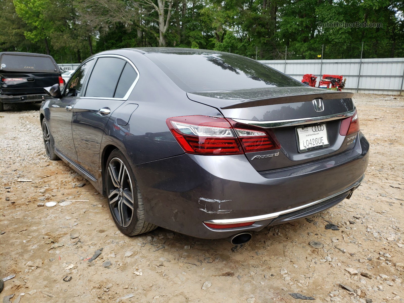 2016 Honda Accord Sport Gray vin: 1HGCR2F58GA220137