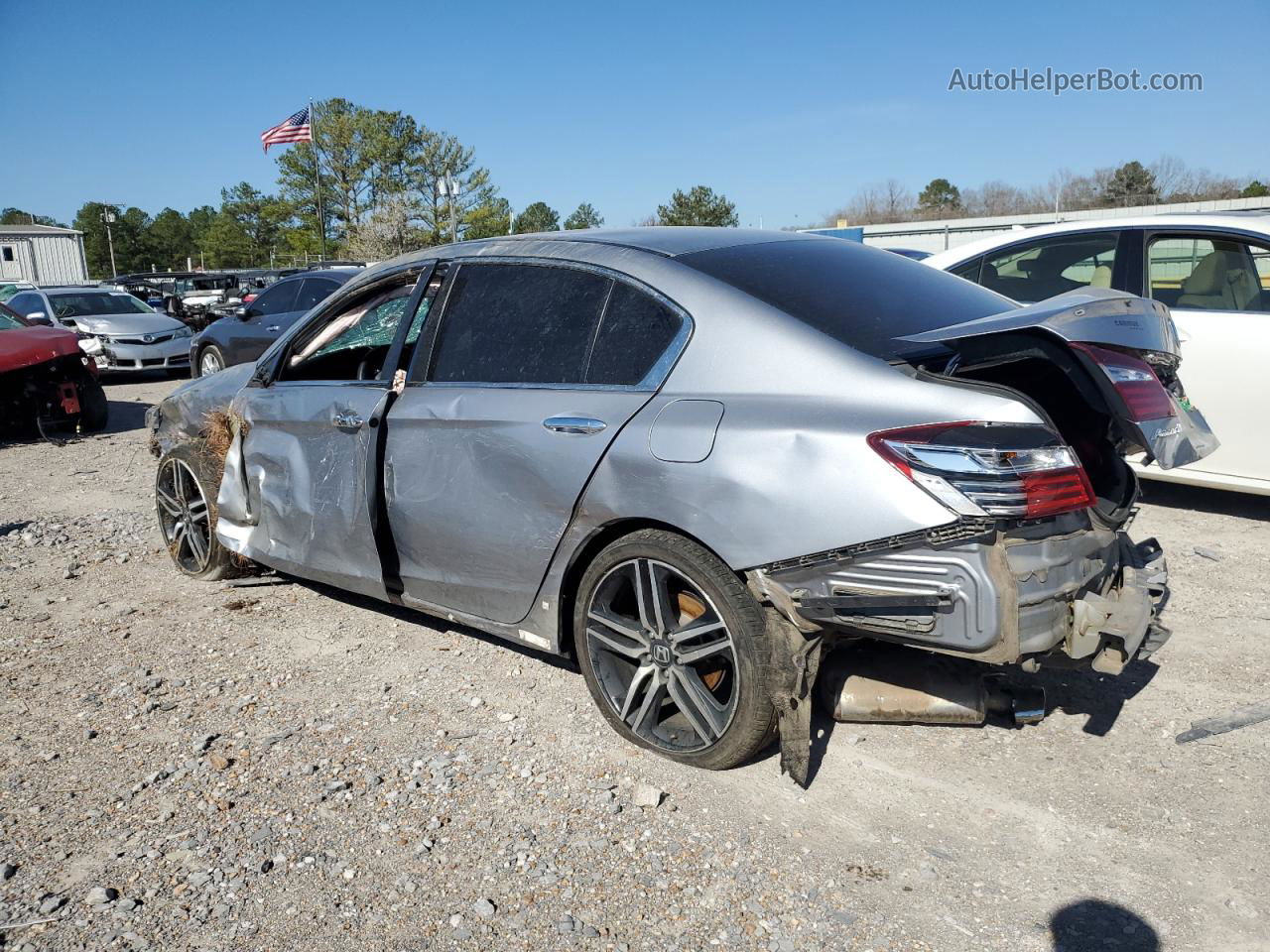 2017 Honda Accord Sport Silver vin: 1HGCR2F58HA017363