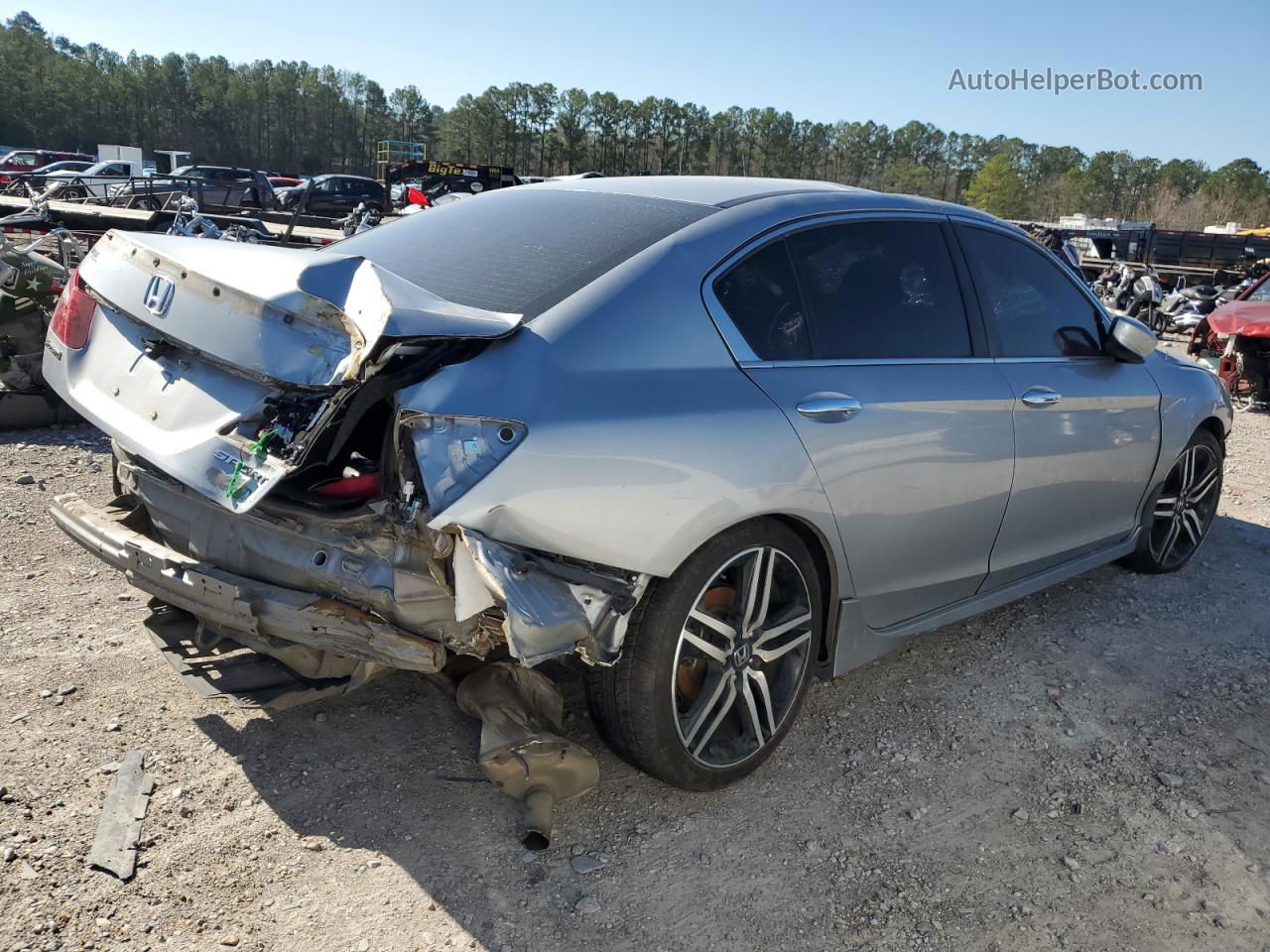 2017 Honda Accord Sport Silver vin: 1HGCR2F58HA017363