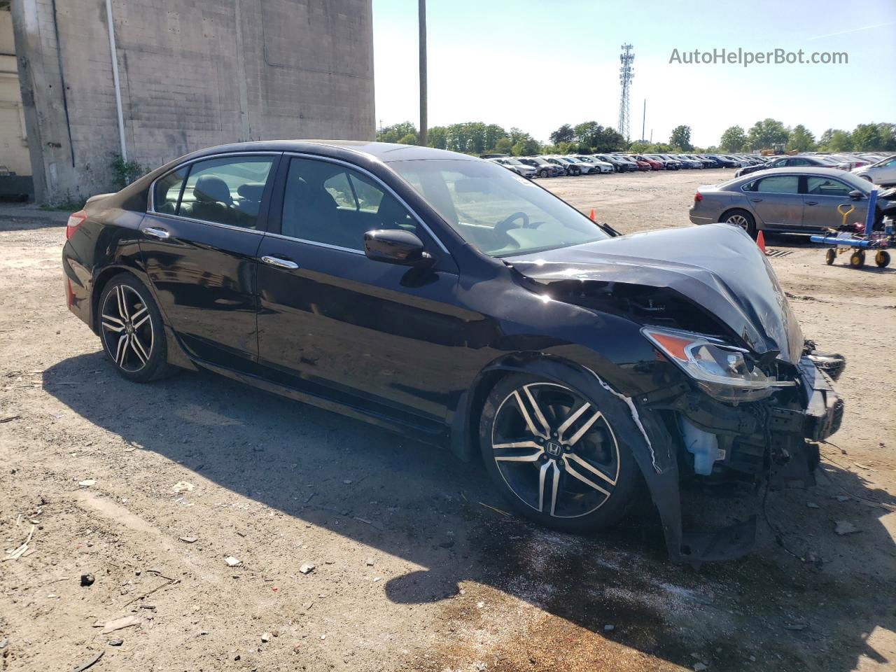 2017 Honda Accord Sport Black vin: 1HGCR2F58HA026306