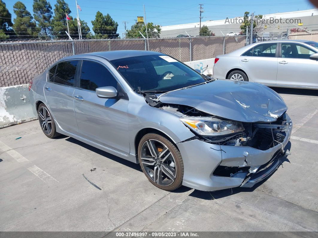 2017 Honda Accord Sedan Sport Silver vin: 1HGCR2F58HA061590