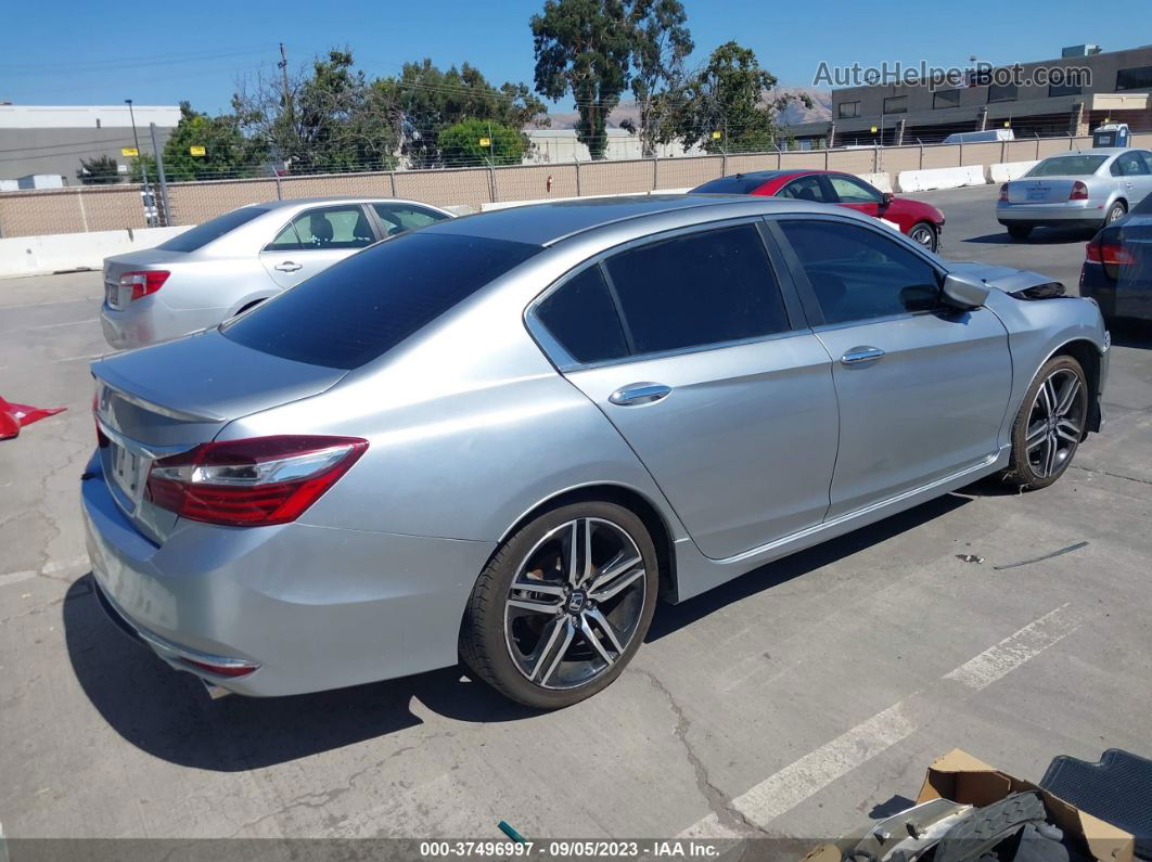 2017 Honda Accord Sedan Sport Silver vin: 1HGCR2F58HA061590