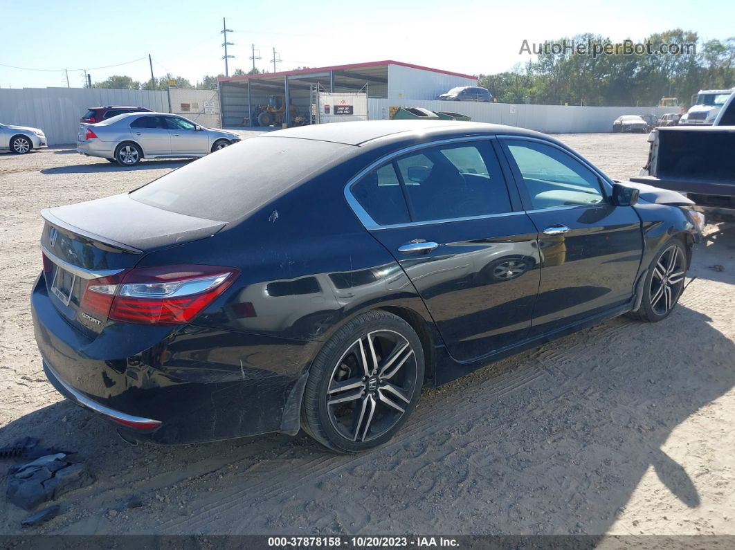 2017 Honda Accord Sport Black vin: 1HGCR2F58HA082732