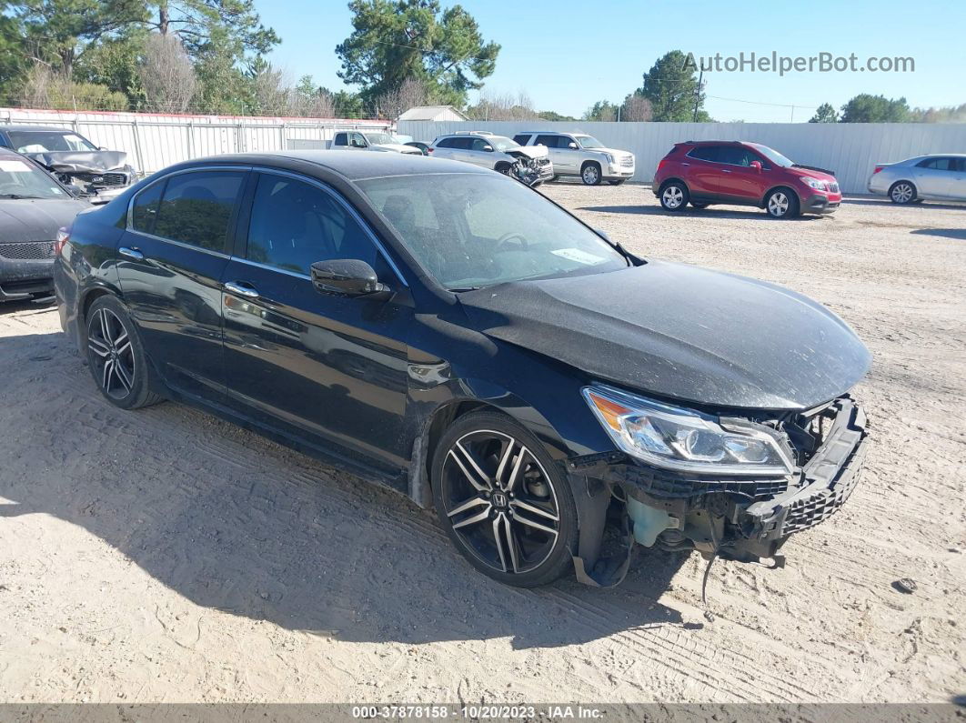 2017 Honda Accord Sport Black vin: 1HGCR2F58HA082732