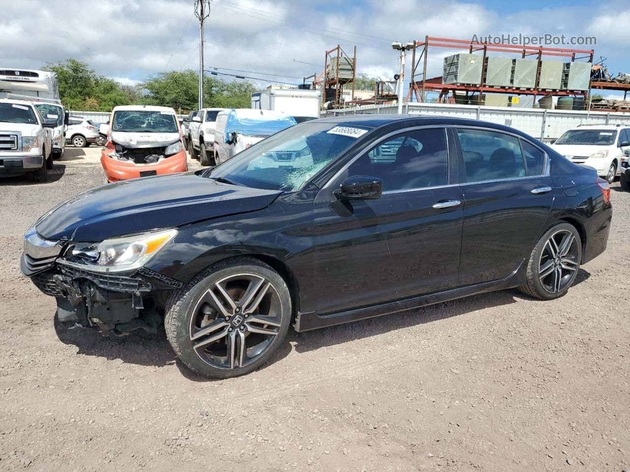 2017 Honda Accord Sport Black vin: 1HGCR2F58HA085727