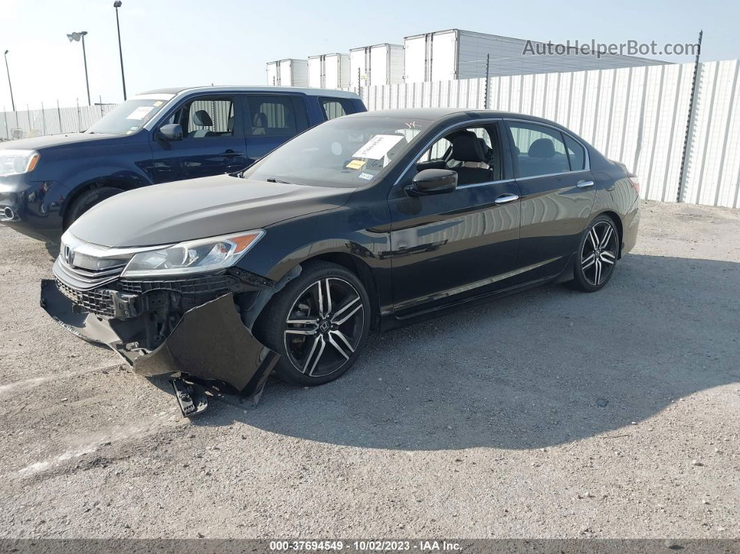 2017 Honda Accord Sport Black vin: 1HGCR2F58HA108357