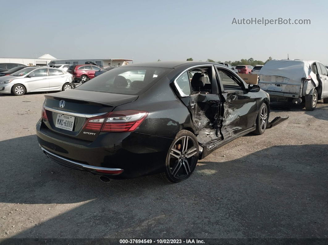 2017 Honda Accord Sport Black vin: 1HGCR2F58HA108357