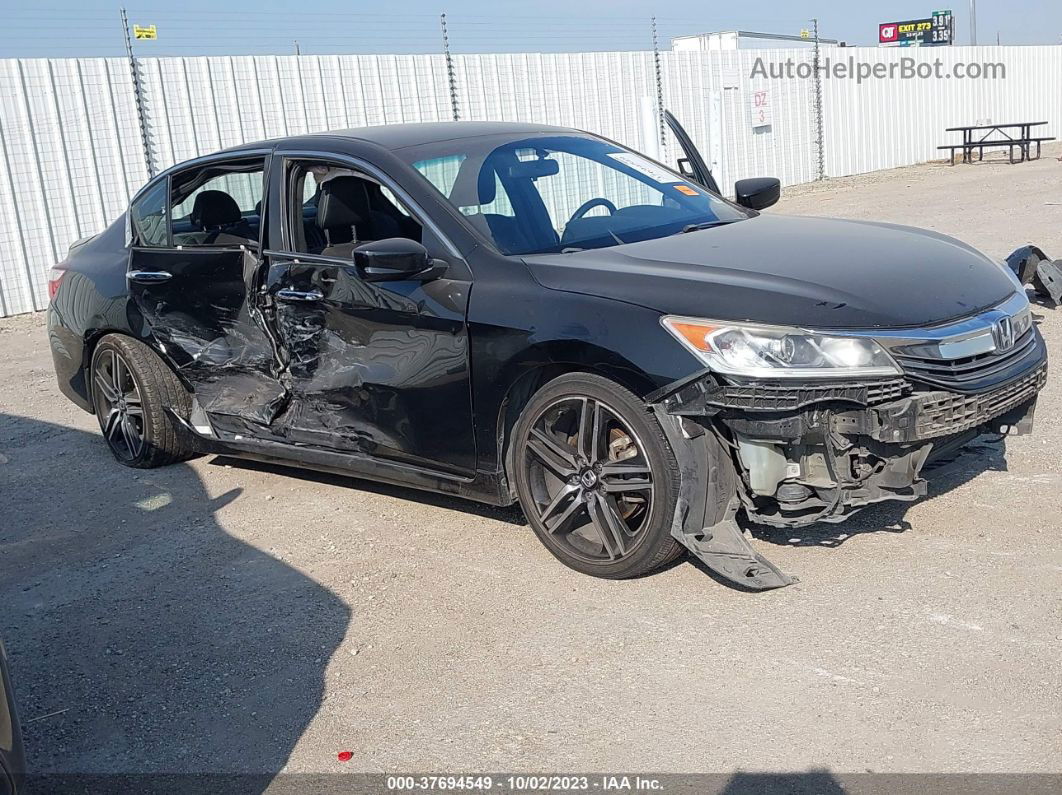 2017 Honda Accord Sport Black vin: 1HGCR2F58HA108357