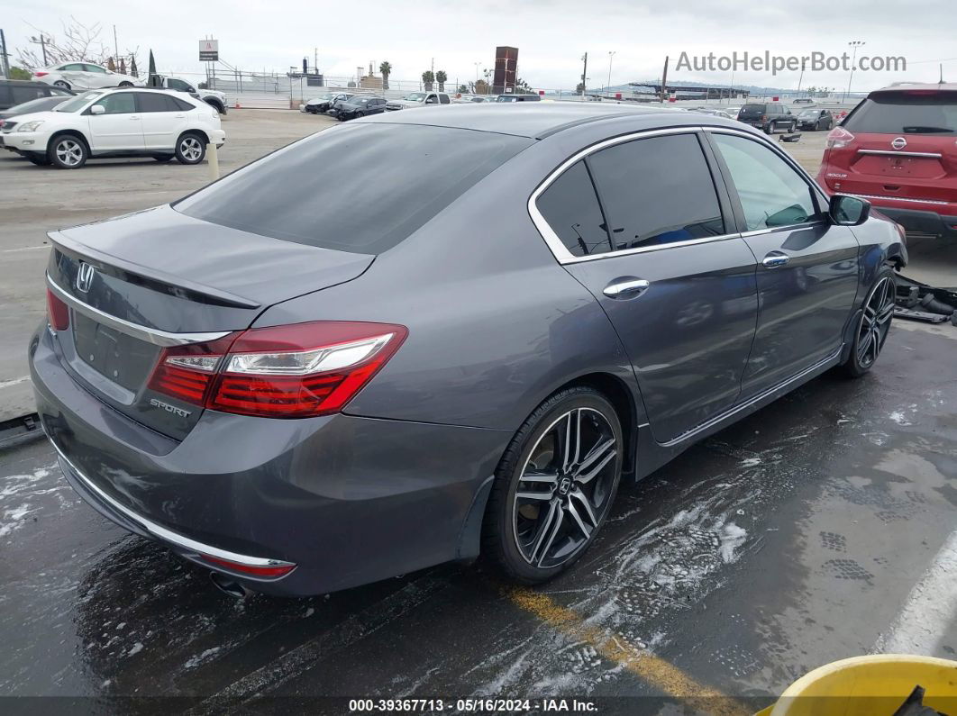 2017 Honda Accord Sport Gray vin: 1HGCR2F58HA124400