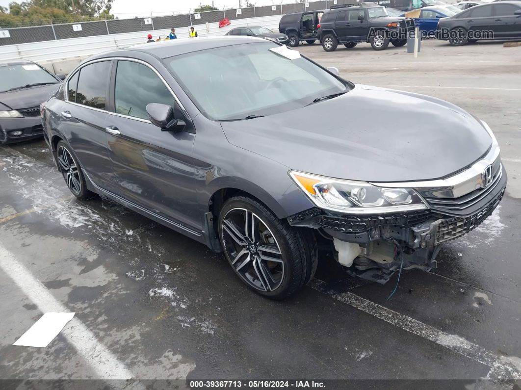 2017 Honda Accord Sport Серый vin: 1HGCR2F58HA124400