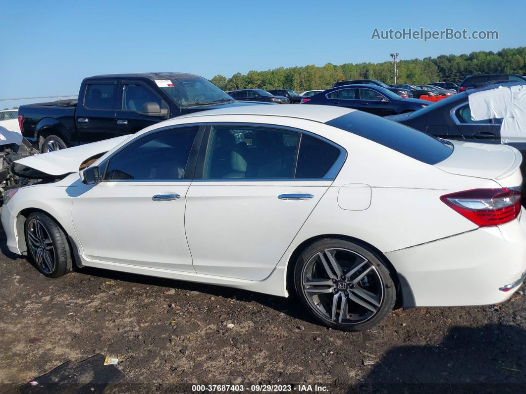 2017 Honda Accord Sport White vin: 1HGCR2F58HA139897