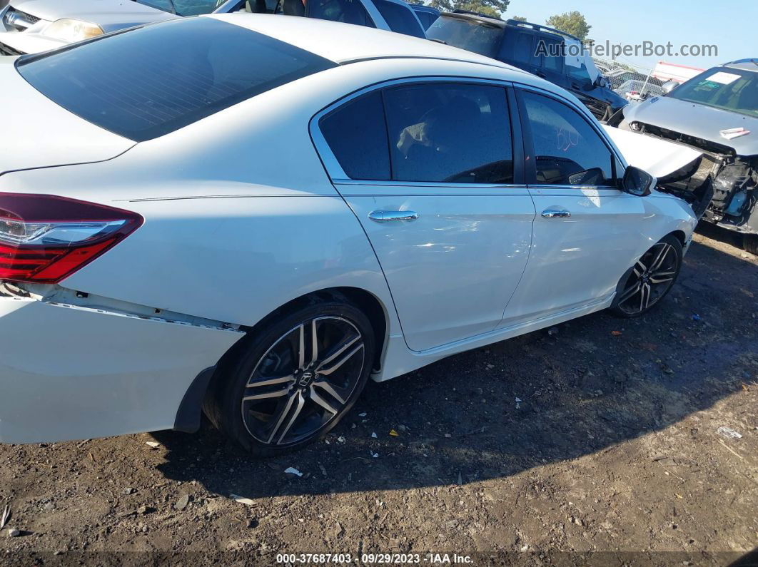 2017 Honda Accord Sport White vin: 1HGCR2F58HA139897