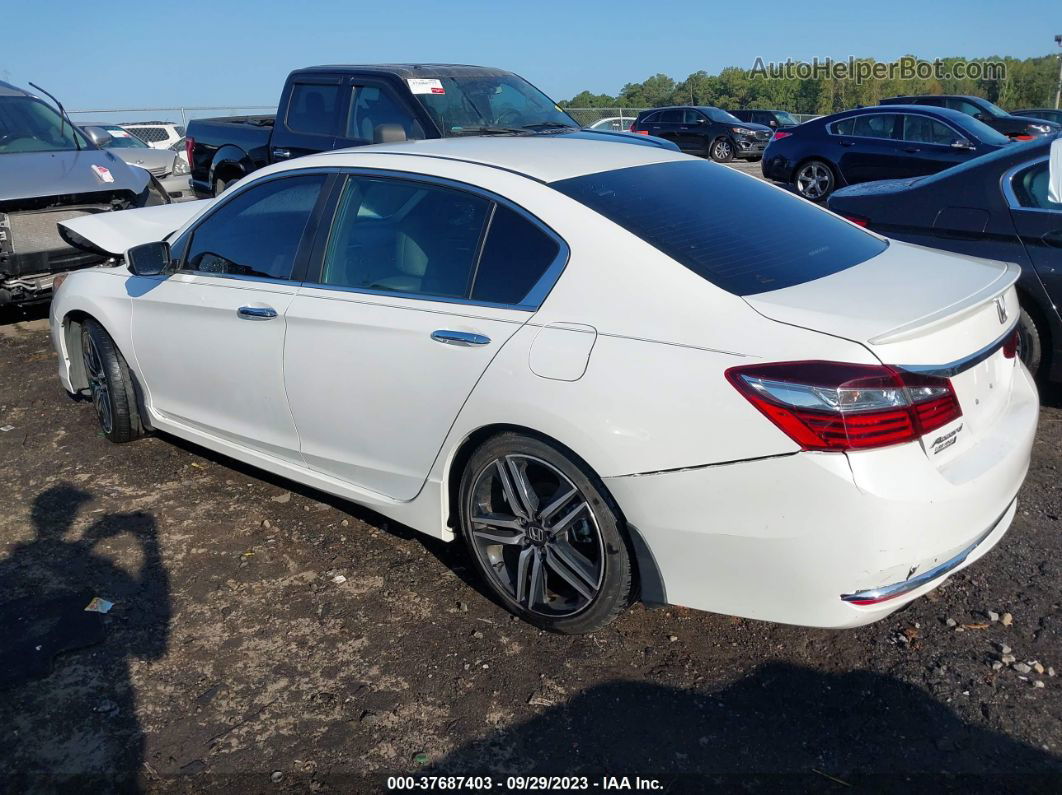 2017 Honda Accord Sport White vin: 1HGCR2F58HA139897