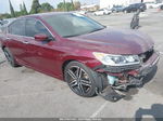 2017 Honda Accord Sedan Sport Burgundy vin: 1HGCR2F58HA221399