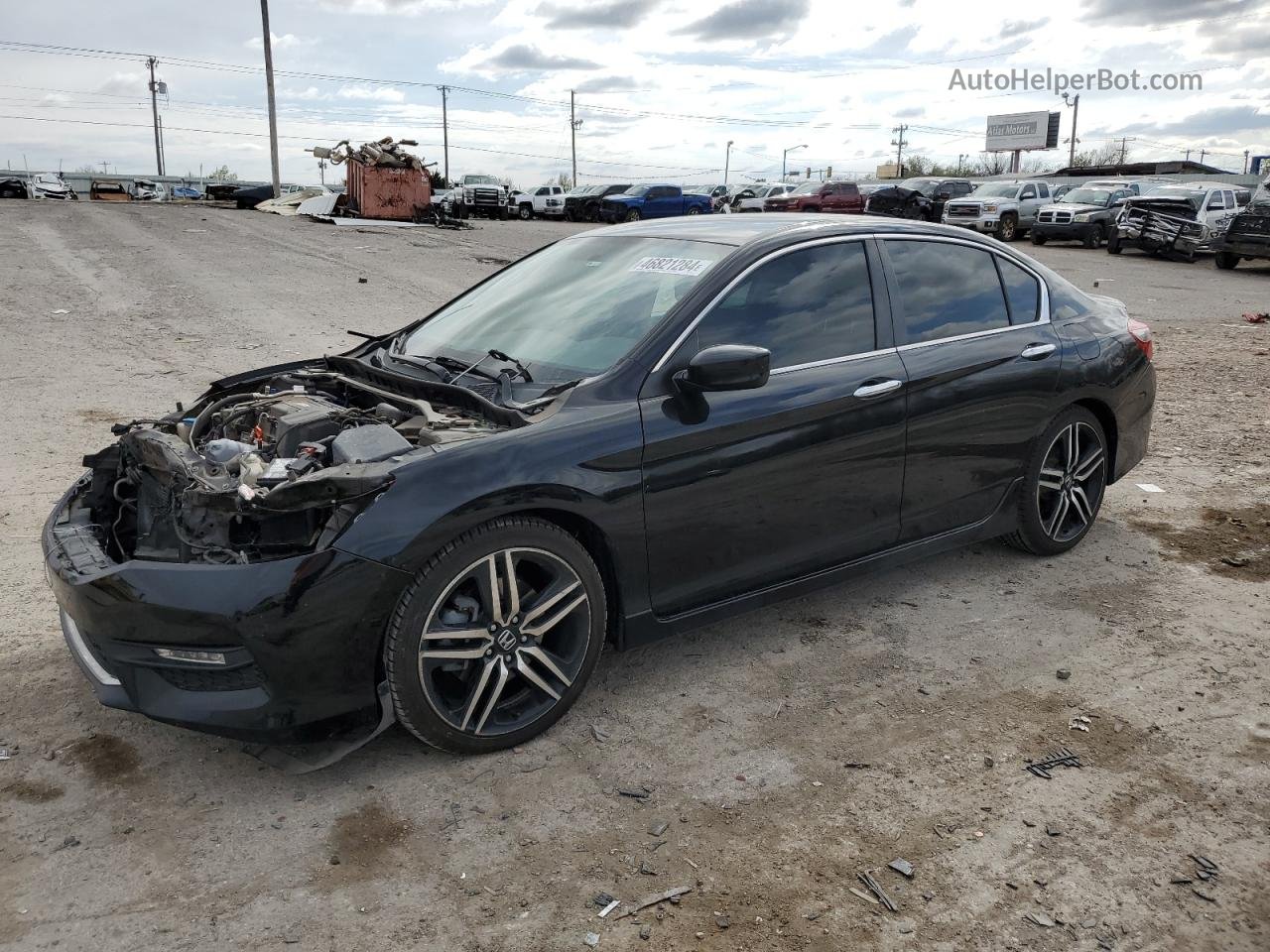 2017 Honda Accord Sport Black vin: 1HGCR2F58HA230541