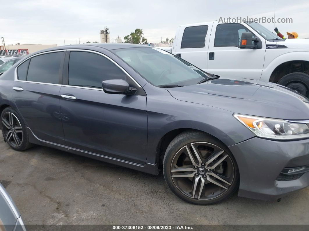 2017 Honda Accord Sedan Sport Gray vin: 1HGCR2F58HA234377