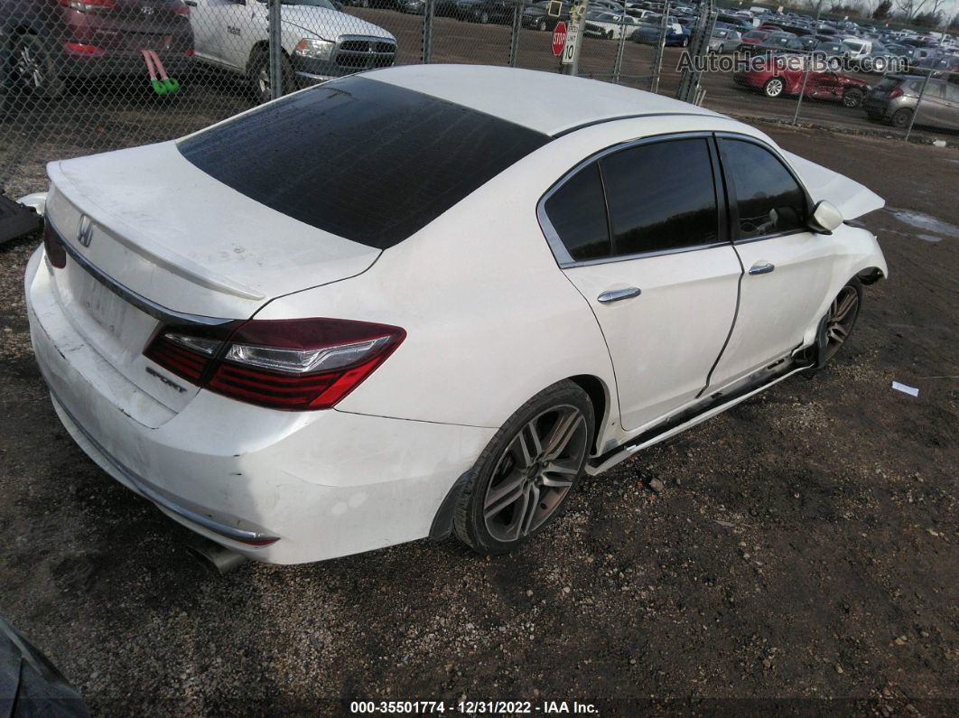 2017 Honda Accord Sedan Sport White vin: 1HGCR2F58HA235402